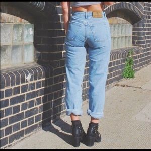 Calvin Klein Acid Wash Mom Jeans